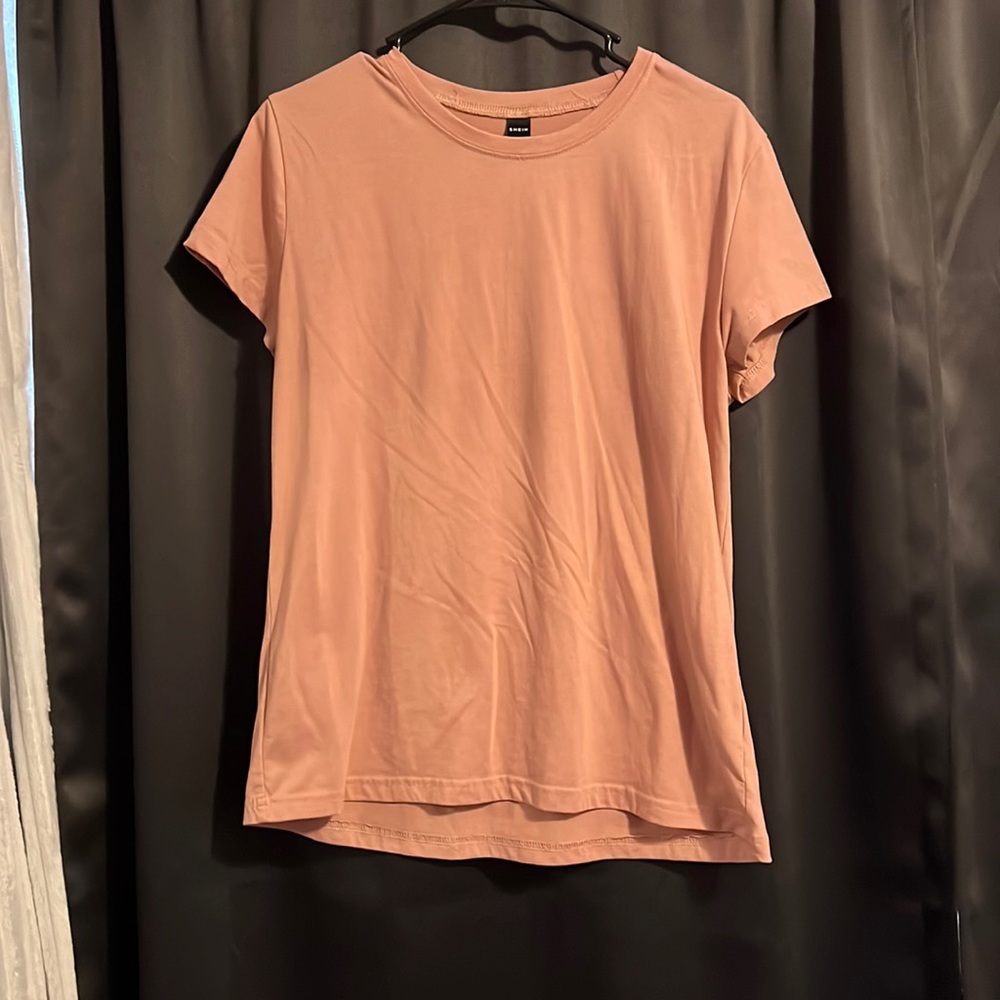 SHEIN light pink t shirt
